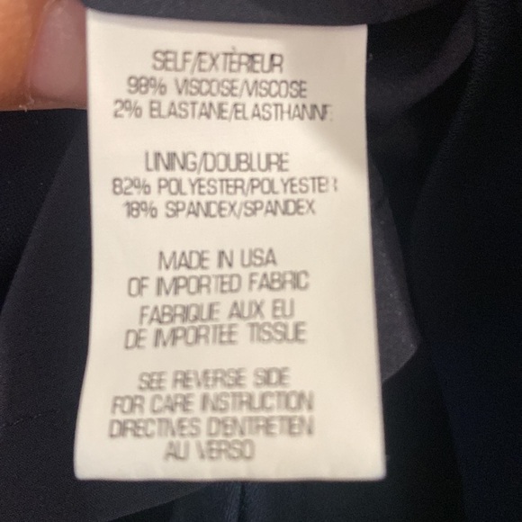 𝅺THEORY Yinga Debut Navy Blue Tunic Top - Picture 5 of 10